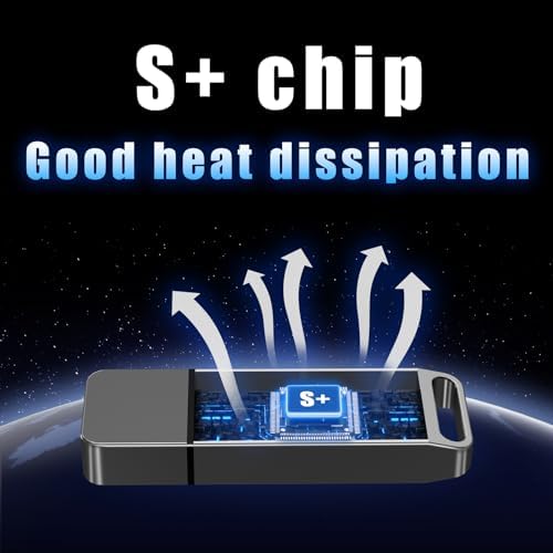 EASTBULL 256 GB High-Speed USB 3.0 Flash Drive with USB C Adapter & Keychain – Sleek Metal Design for Ultimate Portability, Fast Data Transfers, and Enhanced Compatibility for All Devices