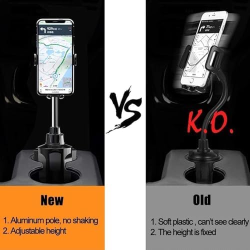 Premium le Quiven Car Cup Holder Phone and Tablet Mount – Secure Cradle for Samsung Galaxy S25 Series & i Phone 16-11 – Effortless Hands-Free Navigation and Entertainment with 360-Degree Adjustability – Tool-Free Installation for All Devices Up to 8.3″ – Ultimate Vehicle Accessory for Enhanced Safety and Convenience