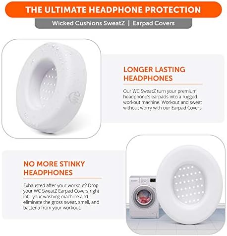 Upgrade Your Beats: WC Sweat Z Studio Earpad Covers for Studio 2 & 3 | Revolutionary Sweatproof Design, Effortlessly Washable, Perfect Fit | Unmatched Protection for Headphones & Enhanced Comfort