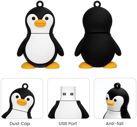 Adorable 32 GB Penguin USB Flash Drive – Fun & Functional USB 2.0 Memory Stick for Effortless Data Storage and Transfer – Perfect for Students and Professionals!