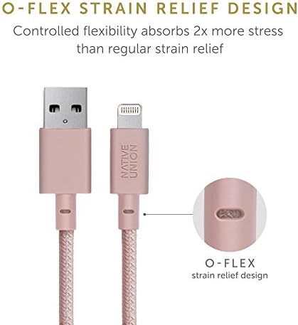 Native Union Belt Cable XL – 10 ft Reinforced Lightning to USB Charging Cable with Leather Strap – MFi Certified for i Phone 14, 13, 12, & Earlier Models – Premium Durability Meets Elegant Convenience – Ideal for Home, Office, and Travel