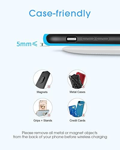 NANAMI Dual Pack Fast Wireless Charger – Qi Certified 10 W Charging Pad for i Phone 15/14/13/12/SE 2020/11 Pro & Samsung Galaxy S25/S24/S23/S22/S21/S20/Note 20 – Effortless Device Compatibility & Enhanced Speed for Air Pods Pro/3/2 – Sleek, Portable Design with Non-Slip Surface for Uninterrupted Charging