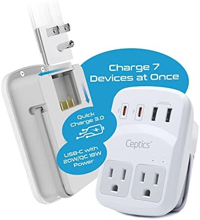 Ultimate Compact Travel Power Adapter for UK & Ireland – Dual USB & USB-C Fast Charger with 3.1 A Output – Type G Plug Converter for Seamless Global Connectivity in Hong Kong, England, Dubai, and Saudi Arabia – Safe, Efficient Design for Smart Travelers