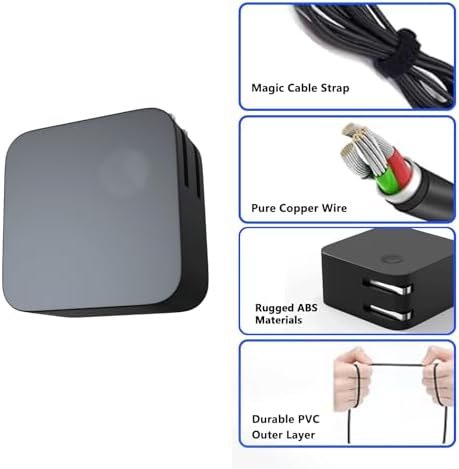 Premium 65 W USB-C Laptop Charger for Asus Zen Book & Expert Book – Rapid Charging Efficiency with Comprehensive Safety Features – Compatible with Zen Book 13/14, Chromebook & ROG Ally – Robust Fireproof Construction with Smart IC Chip Technology – 120-Day Hassle-Free Exchange & 1-Year Warranty for Ultimate Peace of Mind