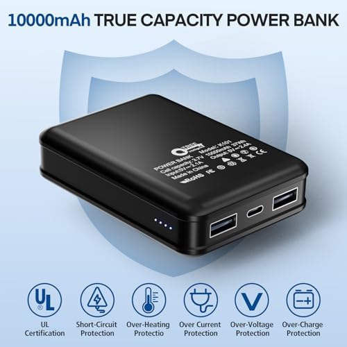 Ultimate 10,000 m Ah Dual USB Power Bank for Heated Clothing – Fast Charging Portable Battery Pack for Jackets, Vests, and More – Stay Warm and Connected Anywhere!