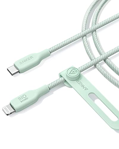 Anker MFi Certified USB C to Lightning Charging Cable – 541 Organic Nylon for Enhanced Durability and Speed, Compatible with i Phone 14/13/12/11/X/XS/XR – Fast Charging and Efficient Data Transfer, Tangle-Free Design for On-the-Go Convenience