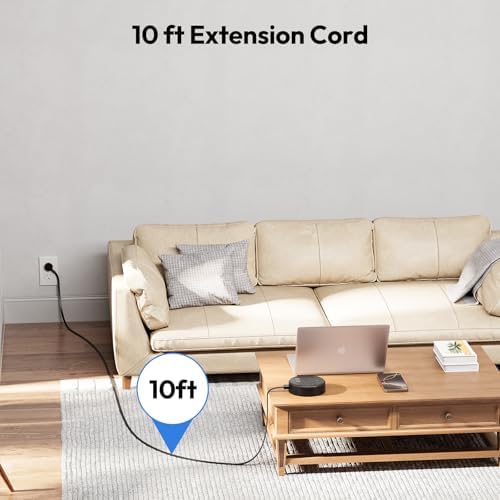 Stylish 25 ft Rose Pink Extension Cord by NTONPOWER – Flat Plug Power Strip with 3 AC Outlets & 2 USB Ports, Versatile Wall Mount Charging Station for Home, Dorm, or Office – ETL Certified for Enhanced Safety and Performance