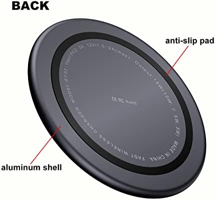 Effortless 10 W Dual Coil Qi Wireless Charging Stand – Premium USB-C Fast Charger for i Phone & Samsung Galaxy – Sleek Design with Over-Heat Protection, Perfect for Home & Office Use