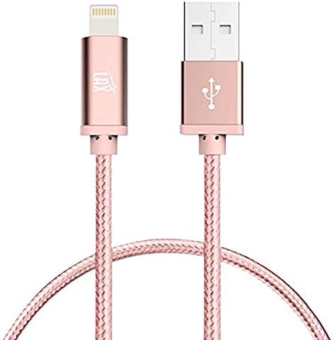 LAX MFi Certified Lightning Cable for i Phone & i Pad – 6 ft Durable Braided USB Cord with Fast Charging Capability for Enhanced Performance and Compatibility Across All Devices