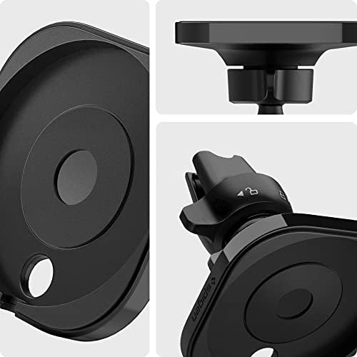 Spigen Mag Fit Car Mount for Mag Safe Compatible i Phone 16 Series – Effortless Magnetic Phone Holder for i Phone 16 Pro Max, Pro, Plus, and 16 – Sleek Black Design for Enhanced Vehicle Aesthetics – Requires USB-C Car Charger for Optimal Performance – Perfect for Safe and Convenient Driving Navigation and Music Control