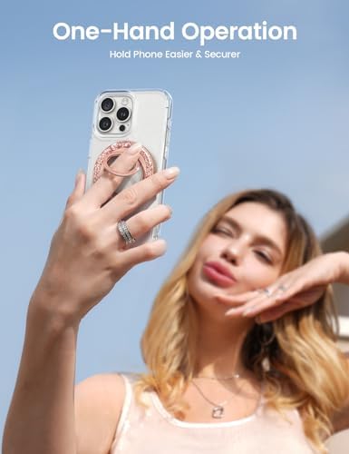 Lamicall Mag Safe Magnetic Phone Ring Grip 2025 Model – Ultra Strong 4.4 lbs Magnet with 360-Degree Rotation | Effortless Pull-Out Design for i Phone 16/15/14 Pro Max | Durable Finger Holder Stand for Enhanced Usability and Style | Perfect Accessory for Multitaskers and On-the-Go Users