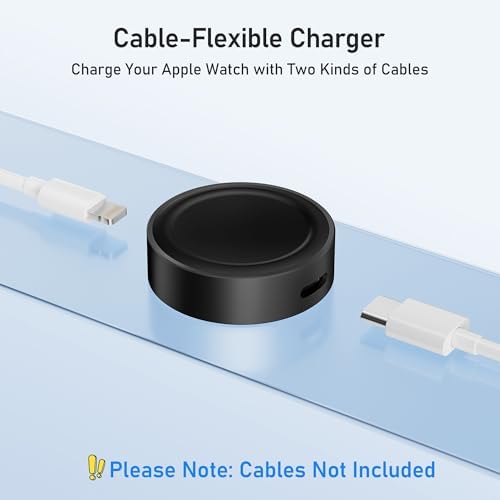 Elevate Your Charging Experience with the Elebase Ultra-Fast Magnetic Portable Apple Watch Charger – Seamless Wireless Solution for Series 10, 9, 8, 7, 6, Ultra 2 & SE – USB-C & i Phone Compatible – Lightweight, Durable, and Perfect for On-the-Go Power Management and Efficiency
