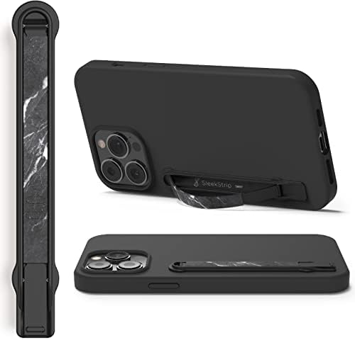 Ultra Slim Sleek Grip Premium: Versatile Swappable Phone Grip & Stand for i Phone and Android – Lightweight Space-Grade Design with Dual Viewing Angles, Quick Installation, and Enhanced Durability – Perfect for On-the-Go Photography and Hands-Free Viewing