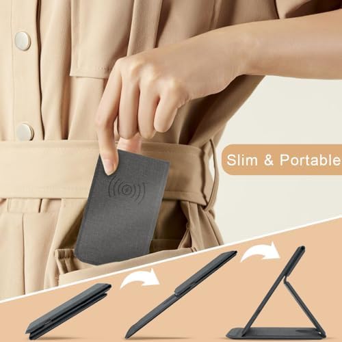 Innovative Foldable Wireless Charger & Phone Holder – 15 W Fast Charging Stand for i Phone 15/14/13/12 Pro/XS/8 Plus & Galaxy S23/S22/S21/Note 20 – Sleek Blue Design for Ultimate Portability and Style