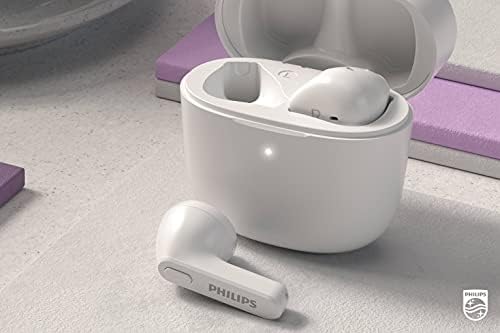 Philips T2206 True Wireless Earbuds – Compact Charging Case, IPX4 Water-Resistant Design, Enhanced Audio Mobility for Active Lifestyles, Rapid Pairing Technology, Secure Fit for Music Lovers and Fitness Enthusiasts