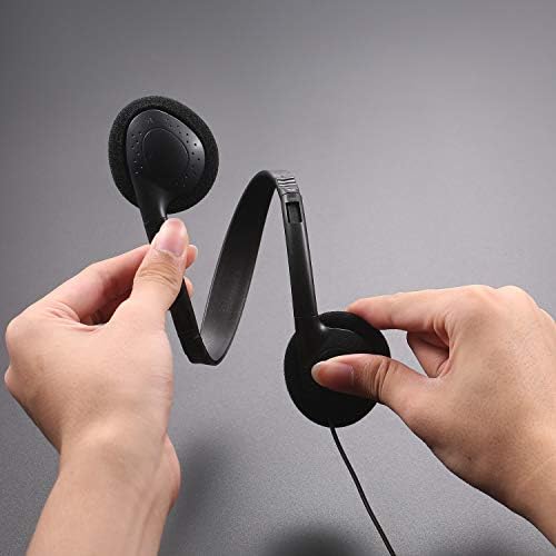Bulk Kids Headphones – 25-Piece Classroom Audio Package for Enhanced Learning – Lightweight Adjustable On-Ear Design with Universal Device Compatibility in Sleek Black – Perfect for Engaging Group Activities and Extended Listening Comfort – Durable and Affordable Solution for Students and Adults