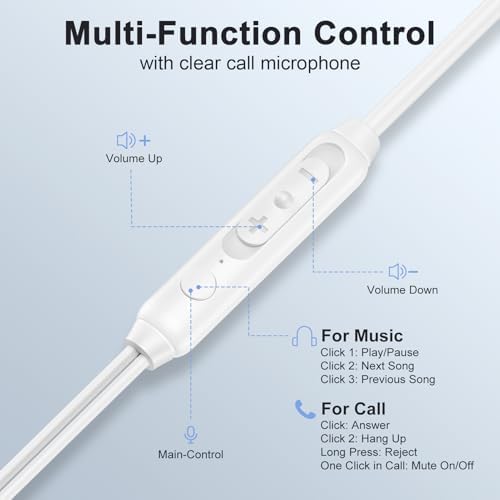 Elevate Your Audio Experience with Premium USB C Earbuds – Dual Pack Wired Headphones for i Phone 16/15 & Samsung Galaxy S Series – Exceptional Hi-Fi Stereo Sound with Built-In Microphone & Convenient Volume Control – Perfect Compatibility with Pixel 9/8/7 for Music Lovers & Active Lifestyles – Durable, Tangle-Free Design for Hassle-Free Use