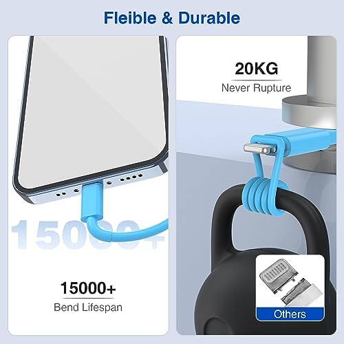 Ultra-Fast Dual Port USB Wall Charger with 10-Foot Lightning Cable – Apple MFi Certified i Phone Charging Solution, Perfect for i Phone 12/11/XR/Xs/8/7/6/SE/i Pad – Compact & Efficient Power Delivery for Home and Travel