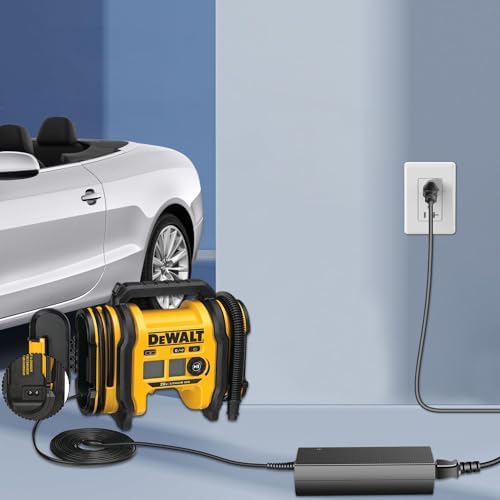 Efficient Dewalt N557514 Replacement Power Supply – High-Speed AC Charger Compatible with 20 V MAX DCC020 IB Tire Inflators – Reliable Fast Charging Adapter for Optimal Tire Inflation and Enhanced Performance