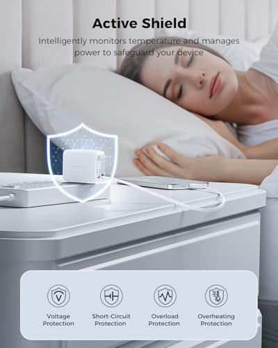 Revolutionary 62 W Retractable Wall Charger with Dual Cables – All-in-One 3-Port USB Power Hub for i Phone 16/15/14/13/12/11, Samsung, LG, Tablets – Ultimate Travel Companion with Fast Charging Innovation and Compact Design
