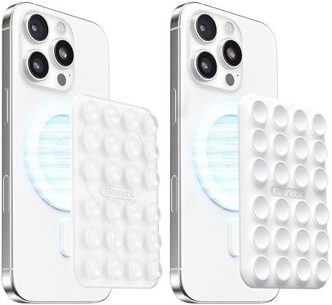 Klearlook Magnetic Suction Phone Mount Set – 4 Stylish Colors for Mag Safe Cases, Hands-Free Selfie Grip for Tik Tok & Content Creators, Lightweight & Portable, Secure Magnetic Attachment for Effortless Video Recording and Photography