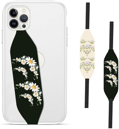 Customizable Reversible Phone Grip Strap – Pack of 2 Anti-Slip Finger Holders for Secure Mobile Handling, Wireless Charging Compatibility, and Detachable Design for Enhanced i Phone Use and Comfort, Elevate Your Style and Functionality
