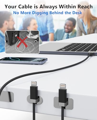 Magnetic Keeper USB A to Lightning Cable – 5 ft Braided Fast Charging Cord for i Phone 14/13/12/11 – Enhanced Anti-Drop Design and Efficient Cable Management for Optimal Performance and Durability