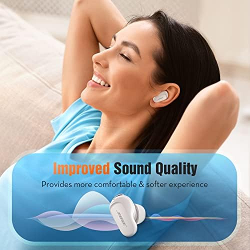 Revolutionize Your Sound Experience with Premium Memory Foam Ear Tips for Bose Quiet Comfort II – Ergonomic Anti-Slip Replacement Set, Superior Noise Isolation, Fits Charging Case, 3 Sizes (S/M/L, Gray) – Enhance Your Comfort and Audio Quality Now