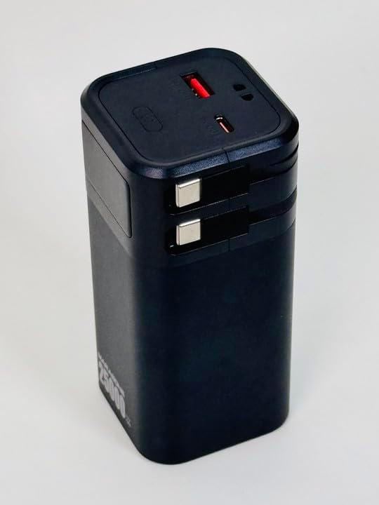 High-Capacity 25000 m Ah Portable Power Bank with Fast 20 W Charging and Built-in Cable – Ideal for Mac Book Pro/Air, i Phone 15/14/13 Series, and Samsung Devices – Ultimate On-the-Go Charging Solution for Professionals and Travelers