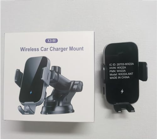Elevate Your Driving Experience with the OBRFFE Wireless Car Charger Mount – Auto-Clamping Design for Effortless 15 W Fast Charging – Compatible with i Phone 16/15/14/13/12 Pro Max & Samsung Galaxy S25/S24+/S23 Ultra/S22/S21+ – Versatile Dash, Windshield & Vent Installation – Secure Your Device with Style and Convenience