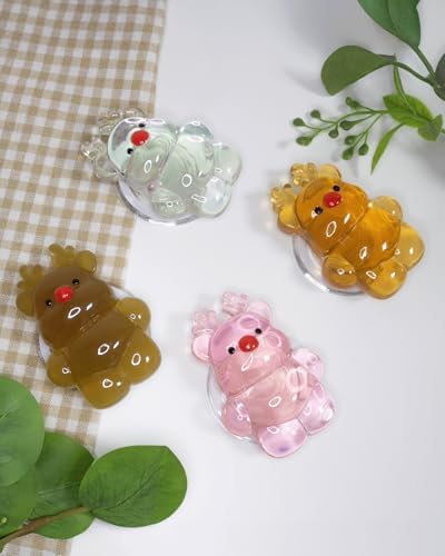 Charming 3 D Rudolf Phone Grip & Stand – Festive Mag Safe Compatible Holder for Secure, Hands-Free Viewing – Durable Multi-Purpose Mobile Accessory for Effortless Device Handling and Enhanced Style