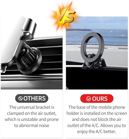 Maser Weller Cadillac Phone Holder – Premium Mag Safe Compatible Mount for Lyriq (2023-2025), CT5 (2025), and XT4 (2024-2025) – 33-Inch Screen Stability for Effortless Navigation and Enhanced Connectivity