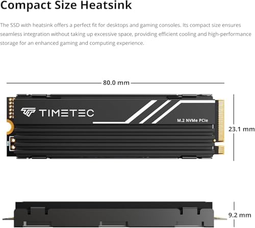 Timetec 512 GB NVMe PCIe Gen3 M.2 2280 SSD – Unmatched Speed and Reliability for Gamers and Creators – Experience Blazing Read Speeds of Up to 2,000 MB/s and Write Speeds of 1,600 MB/s – Perfect Upgrade for Enhanced Performance and Seamless Multitasking in PCs and Laptops – Elevate Your Data Storage with Advanced 3 D NAND Technology for Lasting Durability and Lightning-Fast Transfers – Compact M.2 2280 Form Factor Designed for Effortless Installation and Maximum Compatibility – Transform Your Workflow and Gaming Experience with a High-Performance Solid State Drive That Redefines Speed and Efficiency.