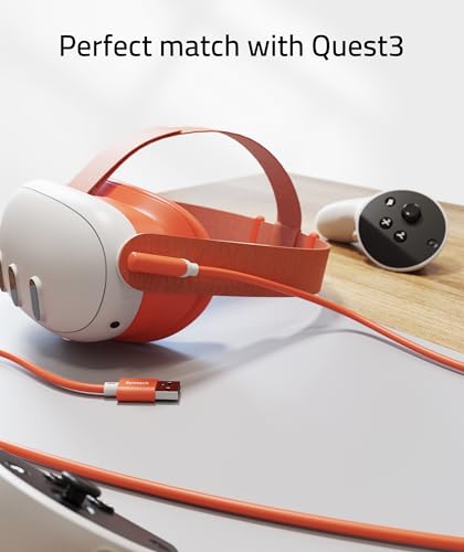 Syntech 16 FT Link Cable for Oculus Quest 3 & PCVR – High-Speed USB 3.0 to USB C Cable for Enhanced Gaming Experience – Compatible with Meta Quest 2, Pro, Pico 4 & More – Durable, Flexible Design for Seamless VR Connectivity
