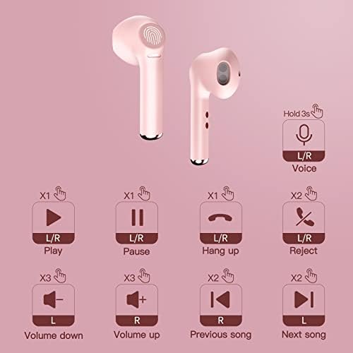 Unleash Your Potential with MOEEN Wireless Earbuds – Advanced Bluetooth 5.0 Headphones Offering 35 Hours Total Playtime, Quick USB-C Charging, IPX5 Waterproof Protection for Active Lifestyles, and Eye-Catching Purple Design for Style and Comfort