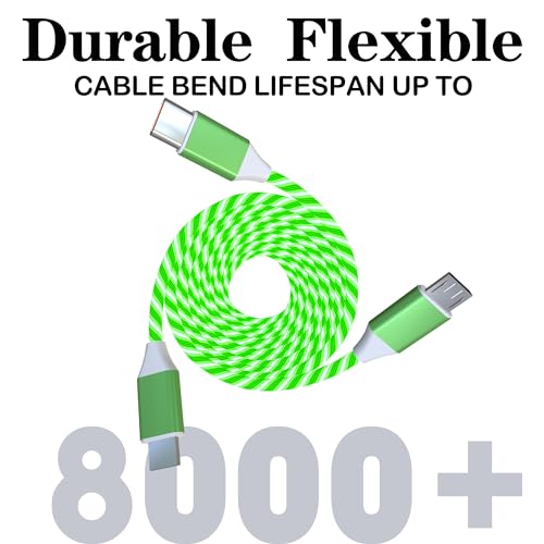 LED USB C Multi Charging Cable – 3-in-1 Fast Charging Solution with 3 A Power Delivery, 4 FT Length & Innovative LED Indicator for Type C, Micro USB & Apple Devices – Durable, Tangle-Free Design Perfect for Home, Office & Travel Use