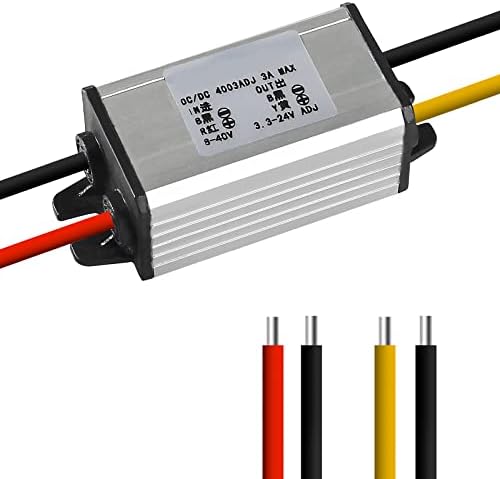 Advanced Waterproof DC Step-Down Converter Module – Seamlessly Converts 8-40 V Input to 3-24 V Output for Reliable 3 A Power Supply in Automotive Applications – Exceptional Voltage Regulation for Optimal Performance of Car and Truck Accessories
