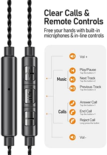 Elevate Your Audio Experience with Vibes 201 ML Wired Earbuds – Premium Noise-Isolating In-Ear Headphones Featuring Enhanced Bass, Integrated Microphone, and Versatile Lightning to 3.5 mm Adapter – Includes Customizable Ear Tips, Tangle-Free Braided Cable, and Durable Portable Case for Ultimate Convenience and Longevity