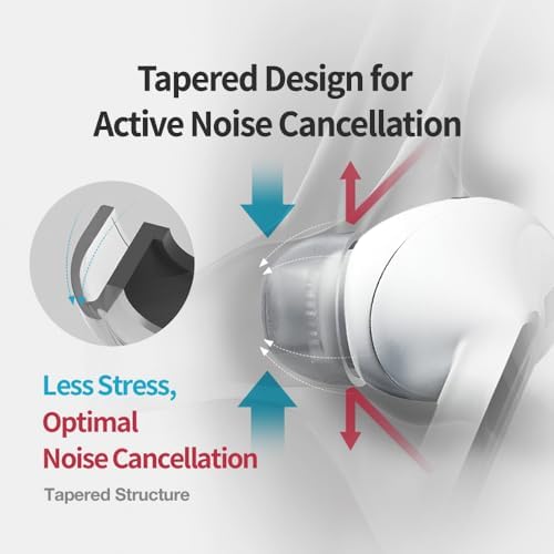 Upgrade Your Sound Experience with AZLA Sedna Earfit Crystal Ear Tips for Galaxy Buds 3 Pro – Premium Silicone Noise-Cancelling Accessories in Clear Pearl, Size L – 2 Pairs for Optimal Comfort and Enhanced Audio Clarity with SMAPP Certification