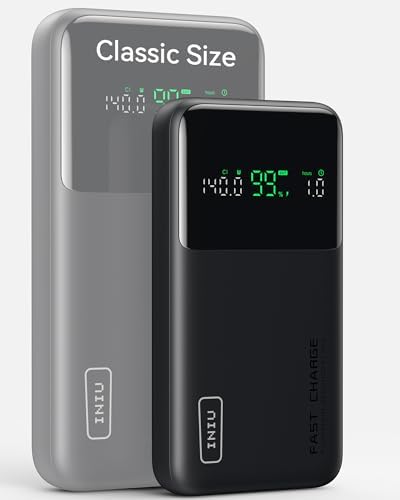 Experience Uninterrupted Power with INIU 140 W High-Capacity 27000 m Ah Portable Charger – Fast Charging USB-C Power Bank for Laptops, Tablets, and Phones with Digital Display – Perfect Travel Companion for i Phone 16, i Pad, Mac Book, and More