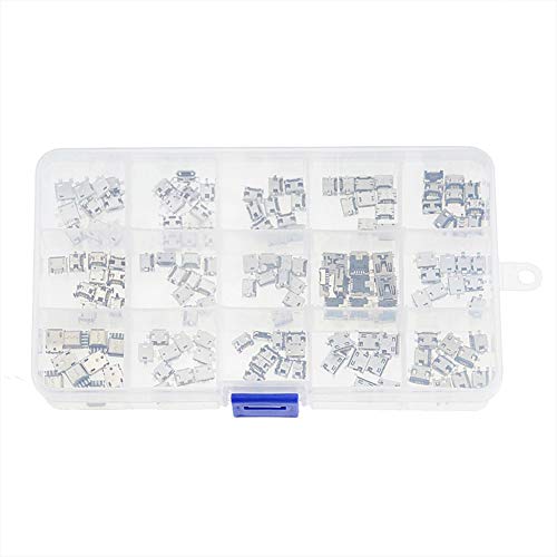 Versatile 100-Piece Type-C USB 3.1 Charging Dock Connector Kit – 10 Models with 6-Pin and 16-Pin Options for Enhanced Device Compatibility and Rapid Charging Solutions for Mobile Repairs