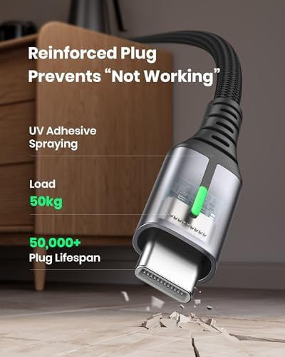 Experience the Ultimate Charging Convenience with INIU’s 5-Pack USB-C Fast Charging Cables – 1.6 FT, 3.3 FT (2), and 6.6 FT (2) for Versatile Use – High-Speed 3.1 A Type C Charger Cords Compatible with i Phone 16, 15, Samsung Galaxy S21, S20, S10, A14, Note 10, LG Pixel 9 & 8 – Durable Nylon Design for Long-Lasting Performance and Tangle-Free Operation – Perfect for Home, Office, and On-the-Go Charging Solutions