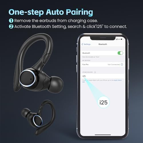 Premium Bluetooth 5.3 Waterproof Earbuds with Advanced Noise Cancellation – IPX7 Rated Sports Headphones for Ultimate Performance & Comfort – Ideal for Active Lifestyles, Smartphones & Laptops – Experience Unmatched Audio Clarity and Secure Fit