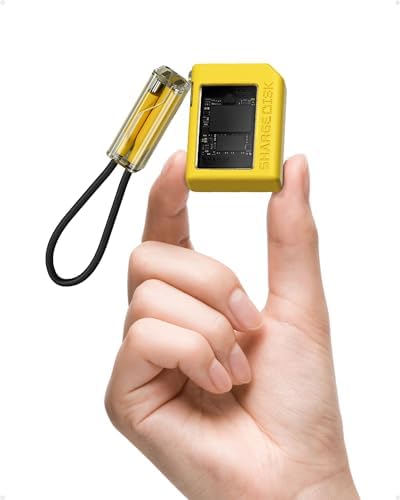 Ultra-Fast Disk M.2 NVMe SSD Enclosure with Active Cooling Technology – 10 Gbps USB-C 3.2 Gen2 Reader for M Keys & 2230 SSDs – Stylish Yellow Design for Optimal Performance and Enhanced Durability
