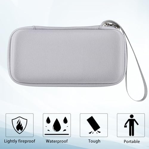 Khanka Premium Hard Travel Case for Anker Mag Go 6.6 k/10 k Power Banks & USB-C Adapters – Ultimate Protection & Organization on the Go, Shockproof Design with Soft Lining for Scratch Prevention, Lightweight & Compact Travel Accessory, Secure Zipper Closure for Safe Storage