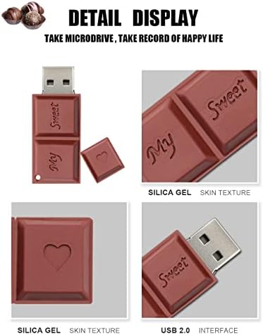Indulge Your Data Storage Needs with the 64 GB Chocolate-Shaped USB Flash Drive – Unique Novelty Memory Stick for Fun and Functional External Storage, Enhanced USB 3.0 Speed and Compatibility, Perfect for Professionals and Students Alike