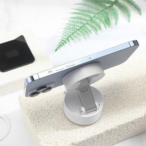 Kingdder Vacuum Magnetic Suction Phone Holder Updated 360° Rotatable and Foldable Magnetic Phone Mount Stand for Car, Gym – Enhanced Compatibility and Speed
