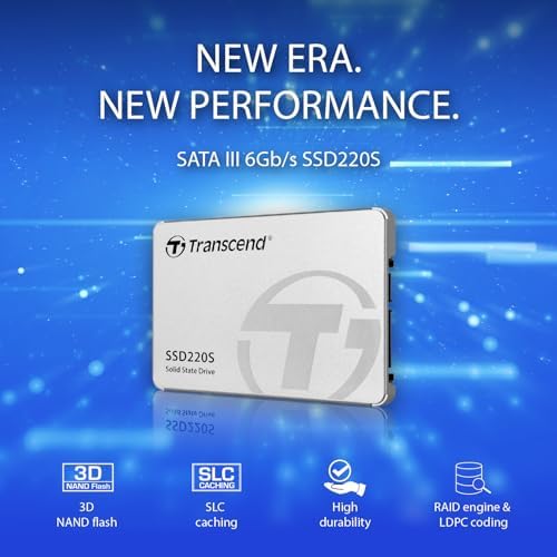 Transcend 120 GB SATA III Solid State Drive – Experience Blazing 6 Gb/s Speeds for Unmatched Performance in Laptops and Desktops – Reliable TLC NAND Technology for Smooth Multitasking and Optimal Data Storage Solutions