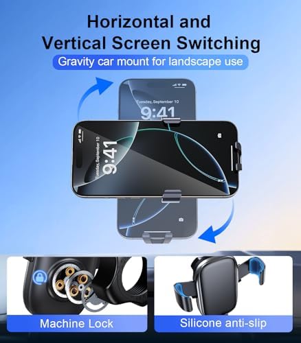 Dual Head Tesla Phone Mount Model Y/3 2026 2025 2024 2023 2022 2021, [Magnetic/Clip] Car Accessories for Tesla Screen Phone Holder Stand, (Fit for Tesla Model Y(Juniper)/3(Highland)) – Enhanced Compatibility and Speed