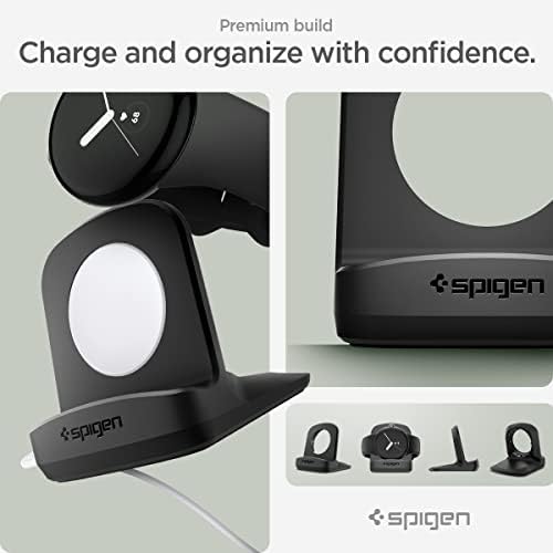 Spigen S354 Charger Stand for Google Pixel Watch – Durable TPU Design with Non-Slip Base for Secure Charging (Not Compatible with Pixel Watch 2,3) – Sleek, Compact Docking Solution for Smartwatch Accessories – Enhance Charging Efficiency and Style